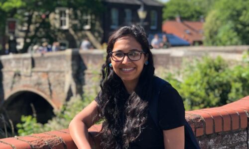 A GPISH student Semina Halani standing in sunshine and posing