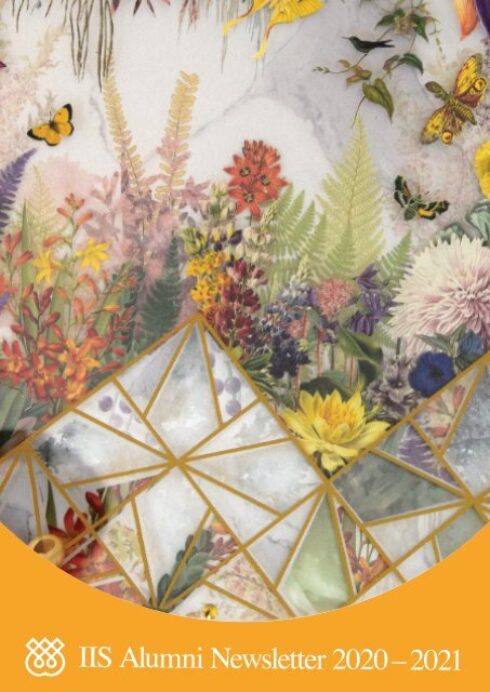 The cover page of IIS Alumni Newsletter 2020-2021